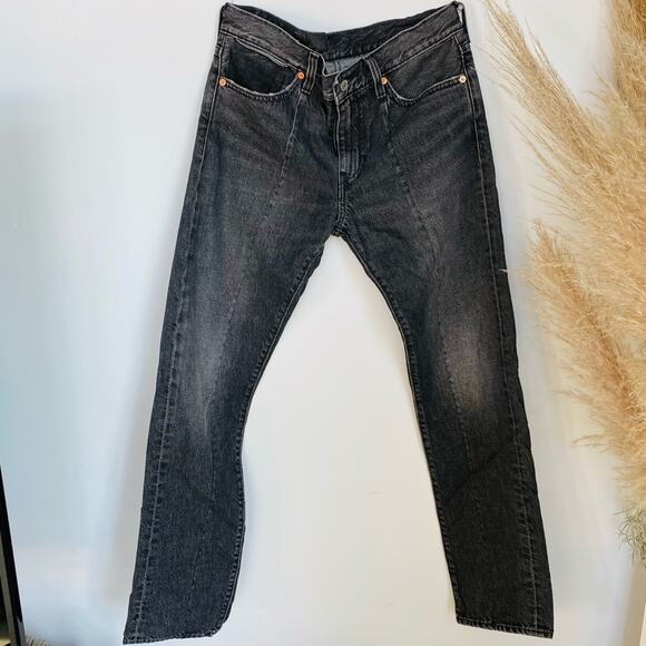 MENS LEVIS ALTERED 511 32 x 32 Slim Straight Dark Grey Washed Black Denim Jeans - Picture 1 of 12